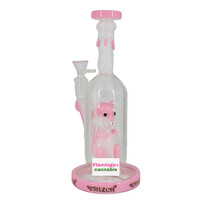 Cheech 9.5" Sweet Squirrel Bubbler Pink