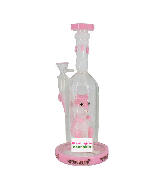 Cheech 9.5" Sweet Squirrel Bubbler Pink