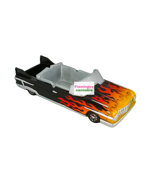 Fantasy Gifts Convertible Polystone Ashtray Black Flame
