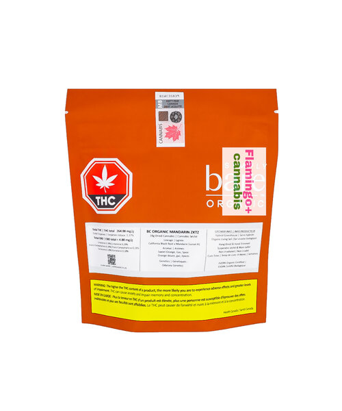 Simply Bare BC Organics Mandarin Zktz Craft Indica Flower 28G