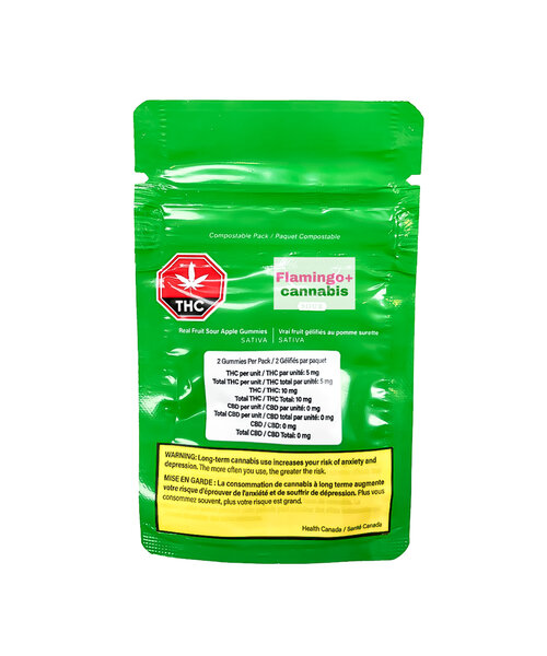 Wyld Sour Apple  Sativa Gummies 2X5MG