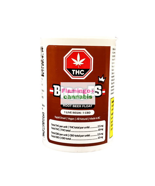 Biggies Root Beer Float Live Resin Hybrid  Gummies 4X2.5MG