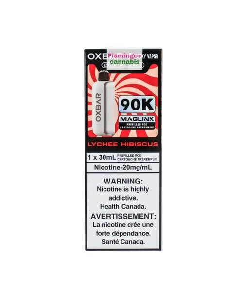 Rocky Vapor x OXBAR MAGLINK 90k Puff Pre-Filled Pod MB Lychee Hibiscus