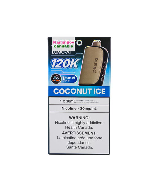 ORBITO Lumo AI 120k Puff Rechargeable Disposable MB Coconut Ice