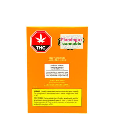 Mollo XMG Atomic Sours Foggy Peaches Lemonade THC + CBG Beverage 4 Pack