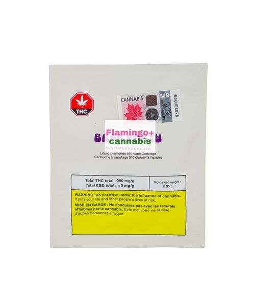 Back Forty Blackberry Breath Indica Liquid Diamond Cartridge 0.95G