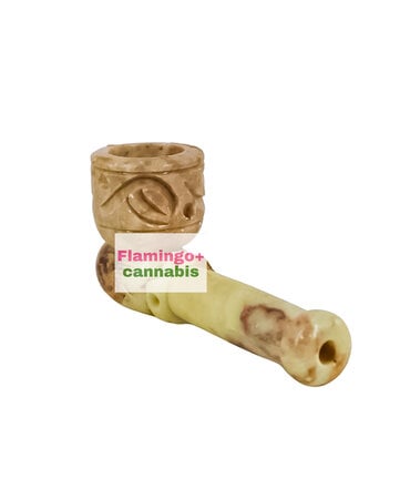 UNBRANDED 3" Carved Marble Stone Pipe