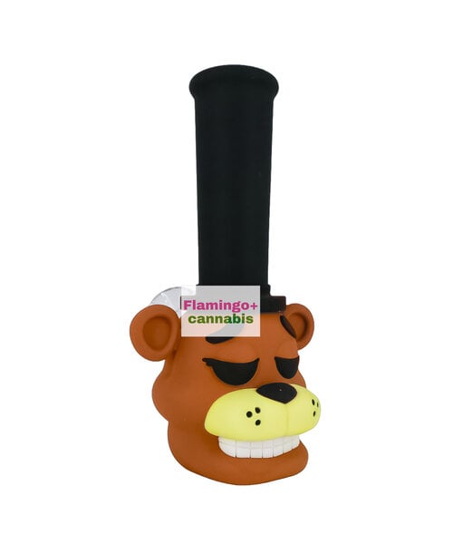 LIT Silicone 7" Friday Night Bear Water Pipe
