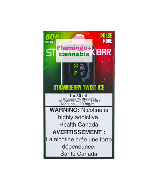 STLTH X GEEK BAR 80k Puff Rechargeable Disposable MB Strawberry Twist Ice
