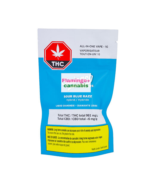 Spinach Pufferz Sour Blue Razz Hybrid Disposable 1G