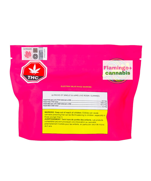 A-HA! Electric Blueberries Live Rosin Hybrid Gummies 10X10MG