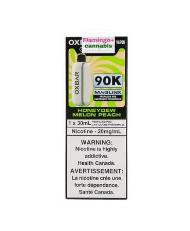 Rocky Vapor x OXBAR Rocky Vapor x OXBAR MAGLINK 90k Puff Pre-Filled Pod MB Honeydew Melon Peach