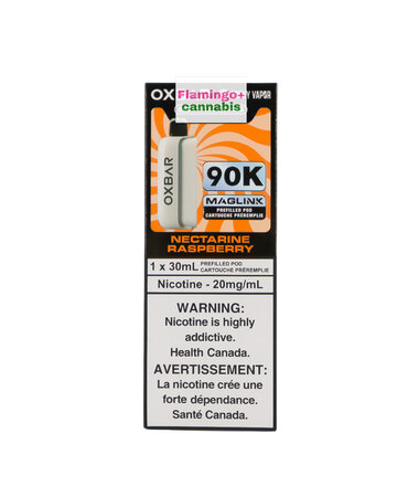 Rocky Vapor x OXBAR Rocky Vapor x OXBAR MAGLINK 90k Puff Pre-Filled Pod MB Nectarine Raspberry