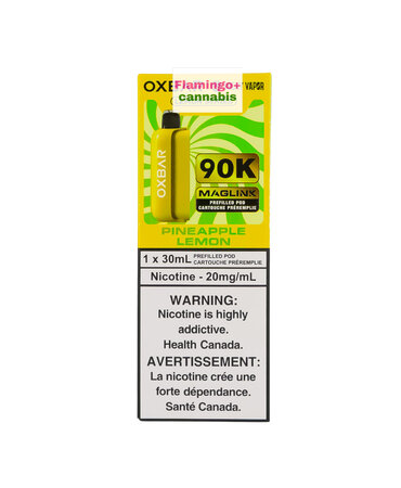 Rocky Vapor x OXBAR Rocky Vapor x OXBAR MAGLINK 90k Puff Pre-Filled Pod MB Pineapple Lemon
