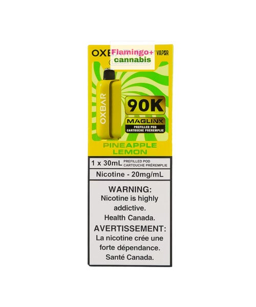 Rocky Vapor x OXBAR MAGLINK 90k Puff Pre-Filled Pod MB Pineapple Lemon