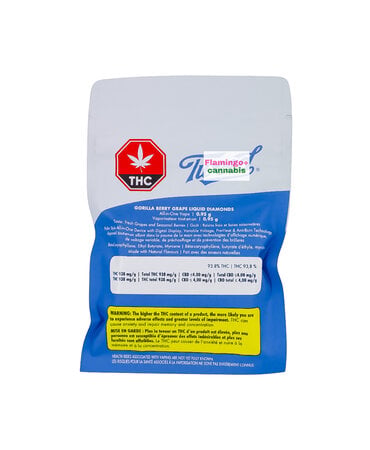 Tweed Tweed Gorilla Berry Grape Liquid Diamond Indica AIO Disposable 1G