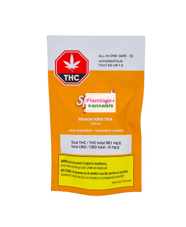 Spinach Spinach Pufferz Peach Iced Tea Sativa Disposable 1G