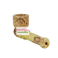 3" Carved Marble Stone Pipe