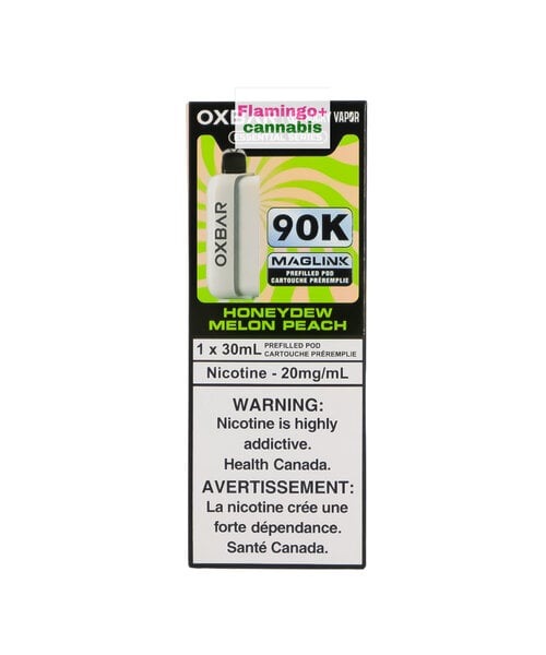 Rocky Vapor x OXBAR MAGLINK 90k Puff Pre-Filled Pod MB Honeydew Melon Peach