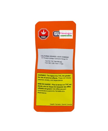 Bold Glazed Bold Glazed California Orange Sativa Liquid Diamond Cartridge 1G