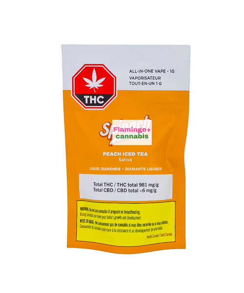Spinach Pufferz Peach Iced Tea Sativa Disposable 1G