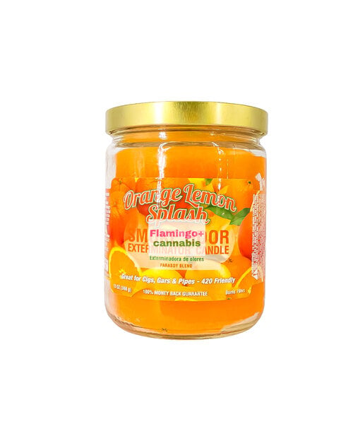 Smoke Odor 13oz Candle Orange Lemon Splash