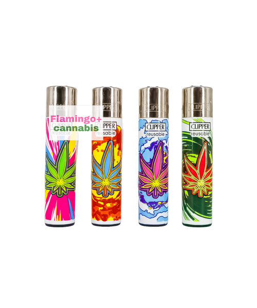 Clipper Refillable Lighter Leaves Explosion Design
