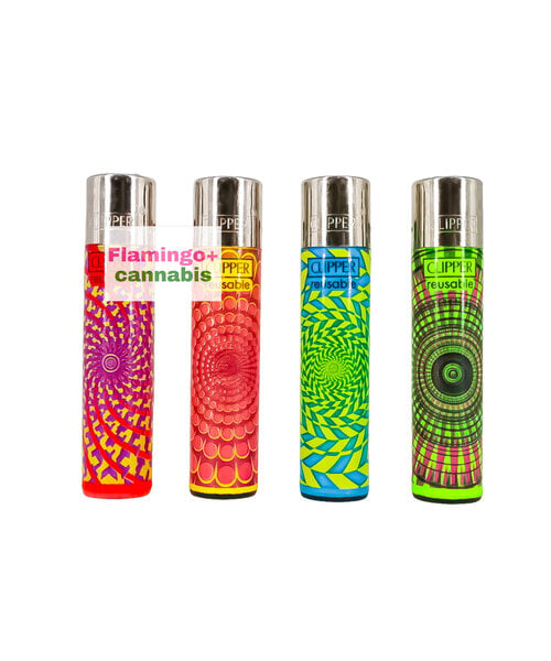 Clipper Refillable Lighter Hypnotic 2 Design