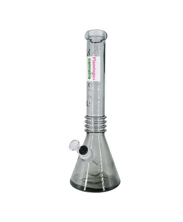 Blueberry Glass Blueberry Glass 16" Quad Ring Beaker Bong Black