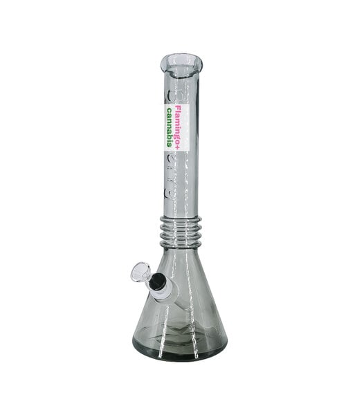 Blueberry Glass 16" Quad Ring Beaker Bong Black
