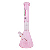 Smoke Arsenal Arsenal 16" 7mm Beaker Bong w/Tree Perc Pink