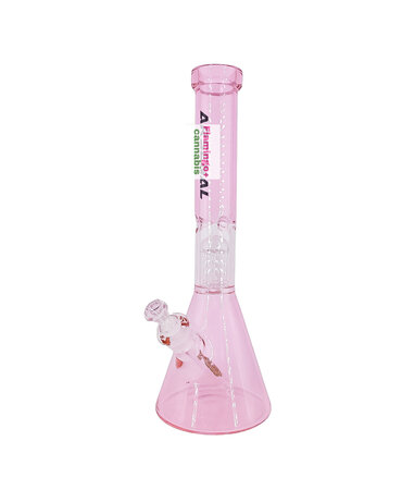 Smoke Arsenal Arsenal 16" 7mm Beaker Bong w/Tree Perc Pink