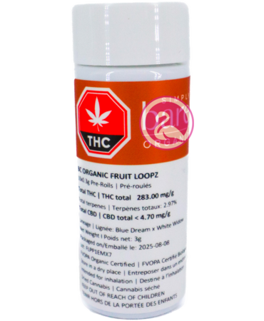 Simply Bare Simply Bare Organic Fruit Loopz Craft Sativa Pre-Rolls 10X0.3G