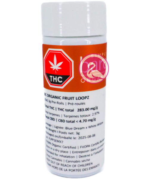 Simply Bare Organic Fruit Loopz Craft Sativa Pre-Rolls 10X0.3G