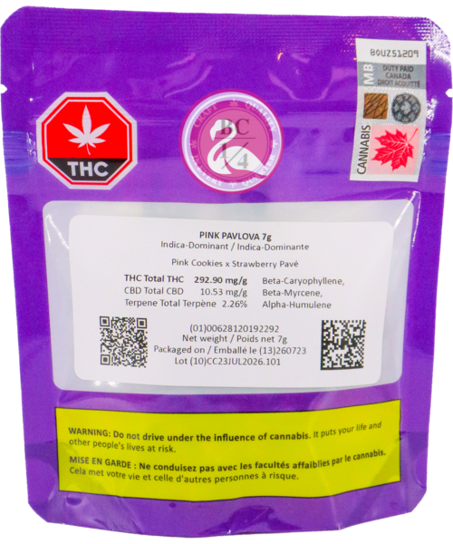 BC 1/4 Pink Pavlova Flower 7G