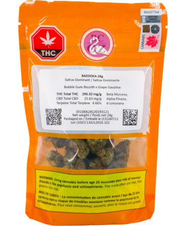 BC OZ BC OZ BAZOOKA Sativa Flower 28G