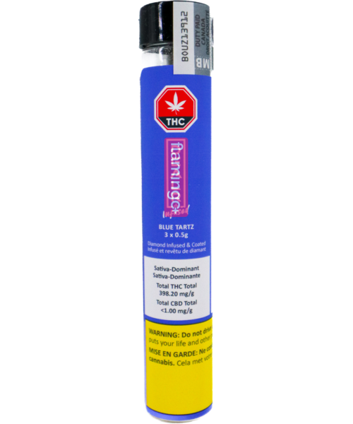 DEALR Cannabis Blue Tartz Diamond Infused Sativa Pre-Rolls 3X0.5G