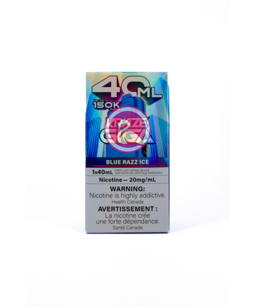 KRAZE GIGA 150k Puff 40ml Rechargeable Disposable MB Blue Razz Ice
