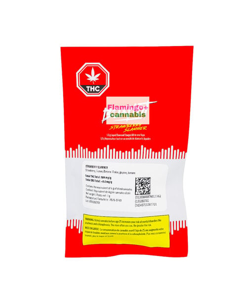 BoxHot Strawberry Slammer Liquid Diamond Sativa Disposable 1G