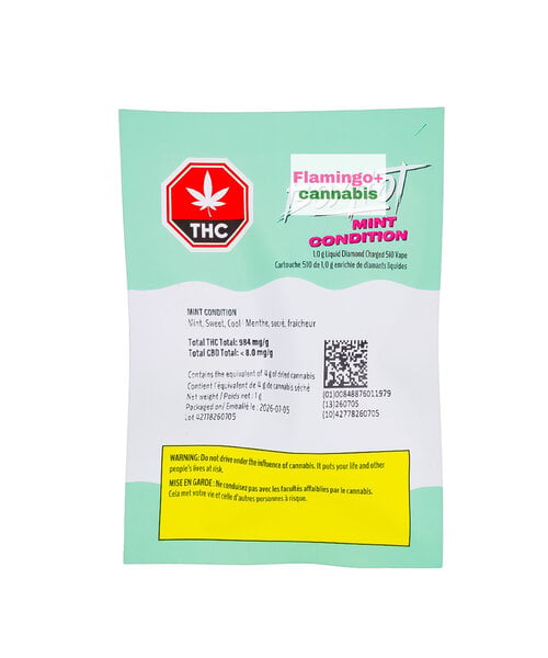 BoxHot Mint Condition Liquid Diamond Indica Cartridge 1G