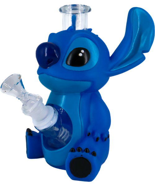 7" Little Blue Creature Water Pipe