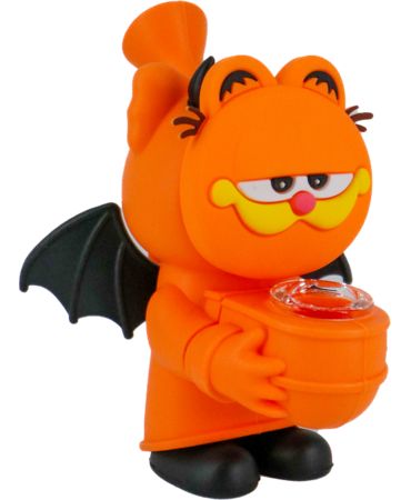 UNBRANDED 5.25" Stoned Orange Cat Bat Bubbler