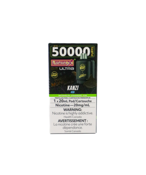 Flavour Beast x 12M Level-X G2 Ultra 50k Puff Pre-Filled Pod MB Kanzi Iced