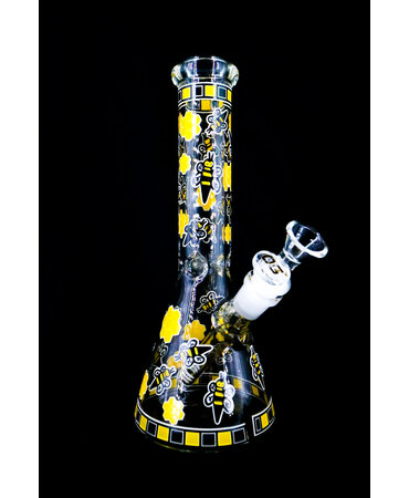 Smoke Arsenal Arsenal 10" Honeycomb Beaker Bong Yellow