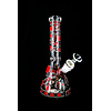 Smoke Arsenal Arsenal 10" Honeycomb Beaker Bong Red