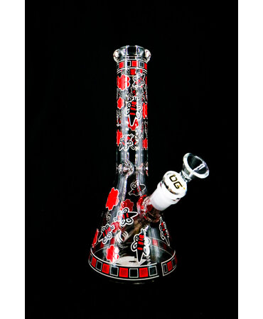 Smoke Arsenal Arsenal 10" Honeycomb Beaker Bong Red