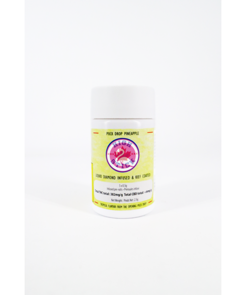 High Stick Puck Drop Pineapple Sativa Infused Pre-Rolls 5X0.5G