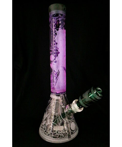 Milky Way Glass 16" Mistress of the Sea Beaker Bong Purple