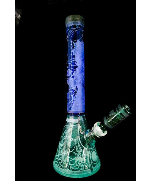 Milky Way Glass 16" Mistress of the Sea Beaker Bong Blue