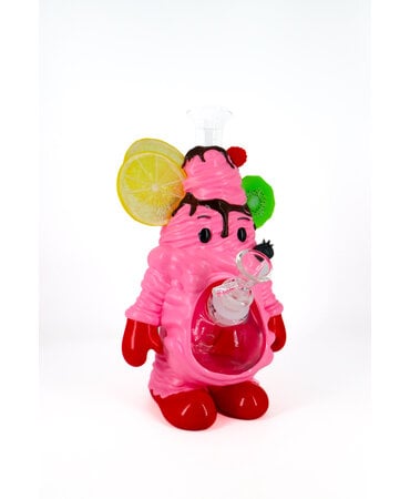 Lit Silicone LIT Silicone 9" Ice Cream Man Water Pipe